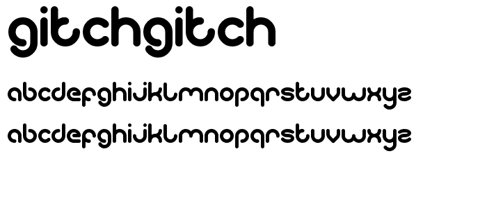 gitchgitch font