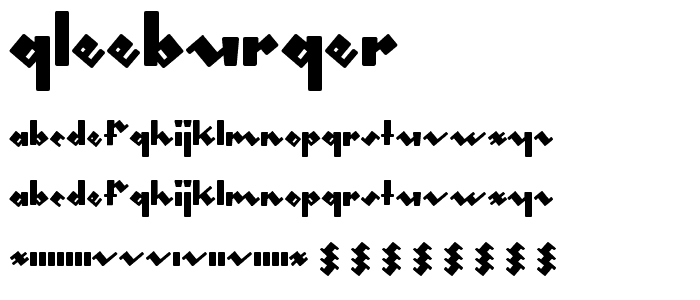 gleeburger font