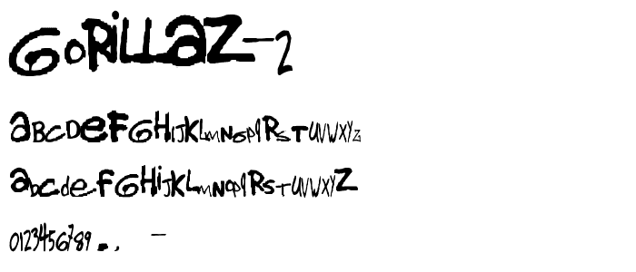 gorillaz 2 font