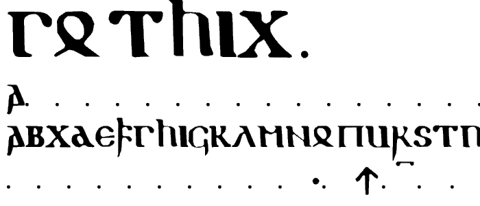 gothic 1 font