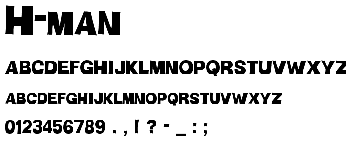 H-Man font