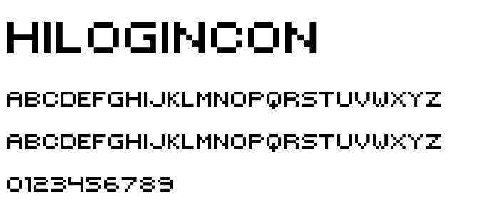 HILOGINCON font