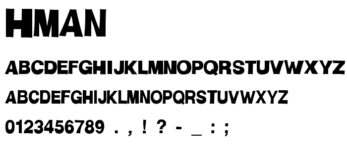 HMan font