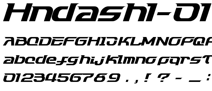 HNdash1 01 font