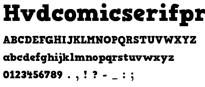 HVDComicSerifPro font