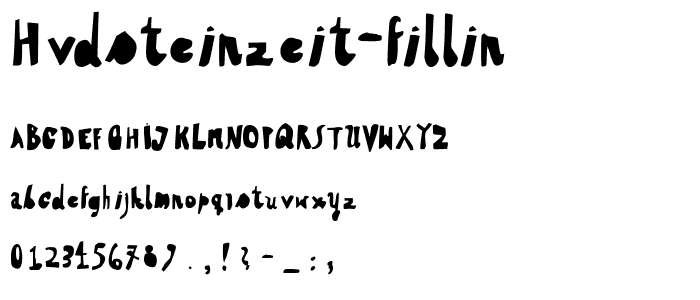 HVDSteinzeit-FillIn font