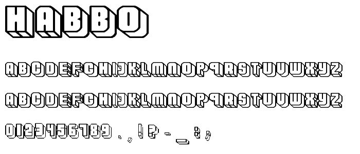 Habbo font