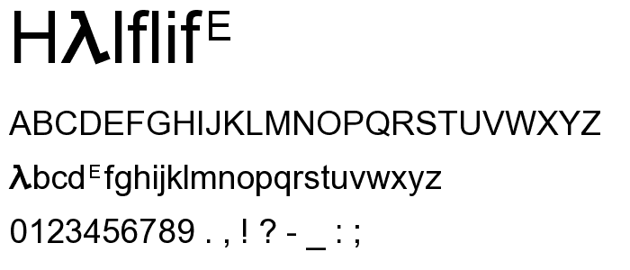 HalfLife font