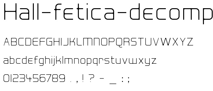 Hall Fetica Decompose font