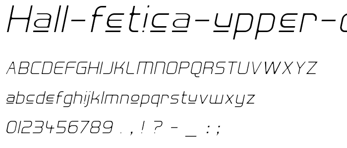 Hall Fetica Upper Decompose It font