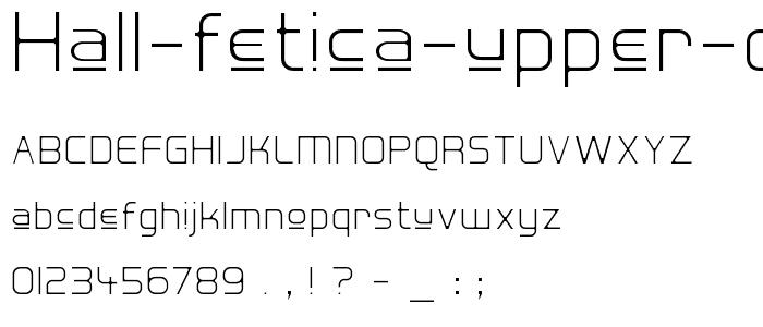 Hall Fetica Upper Decompose font