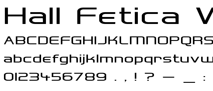 Hall Fetica Wide font