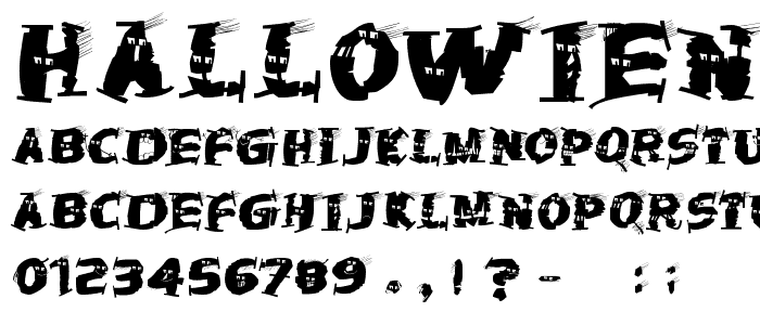 HalloWienTheTramps font