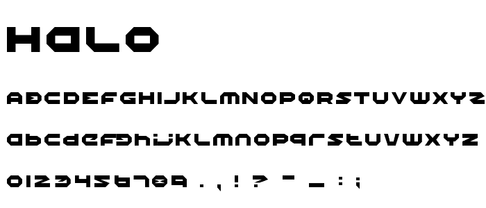 Halo font