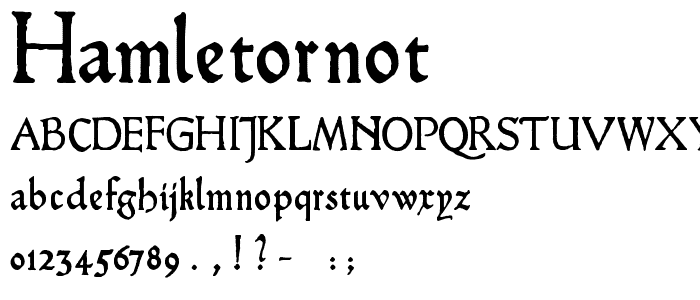 HamletOrNot font