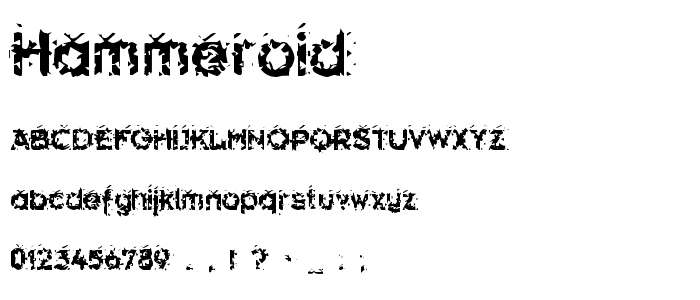 Hammeroid font