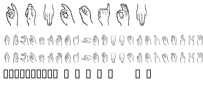 HandSign font