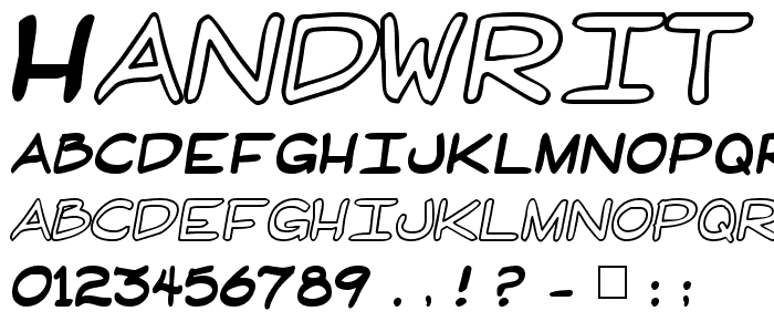 HandWrit font