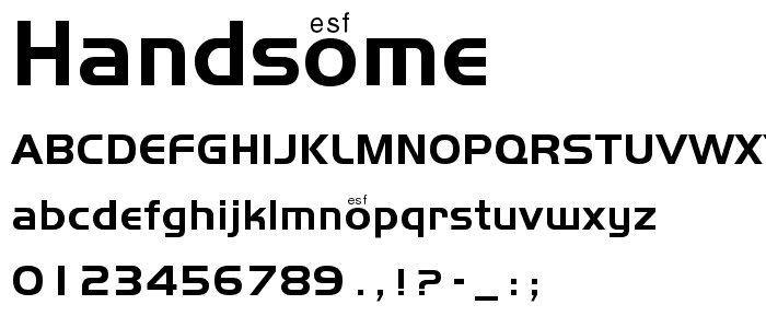 Handsome font