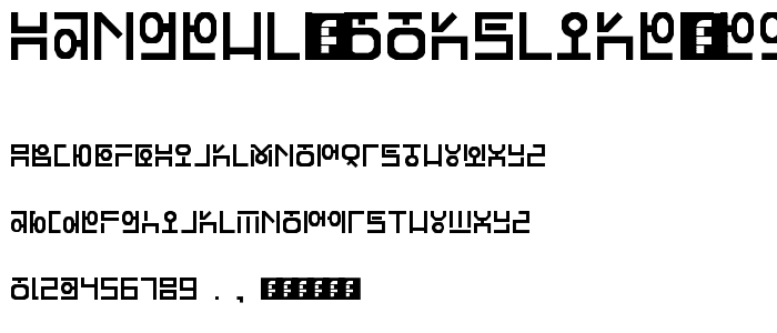 Hangeul Lookslike Regular font