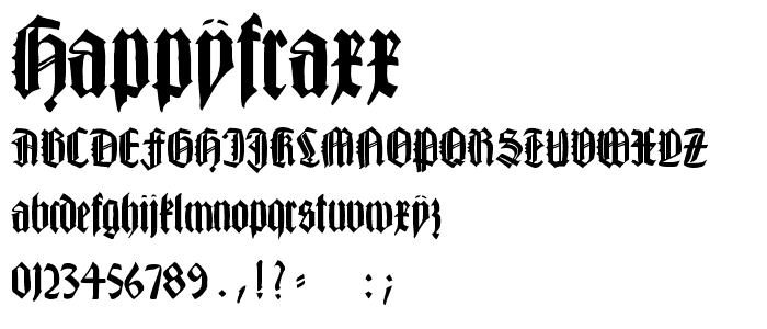 HappyFraxx font