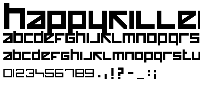 HappyKiller font