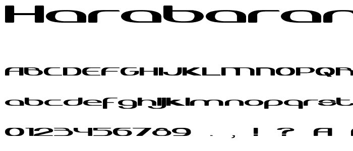 HarabaraNeo font