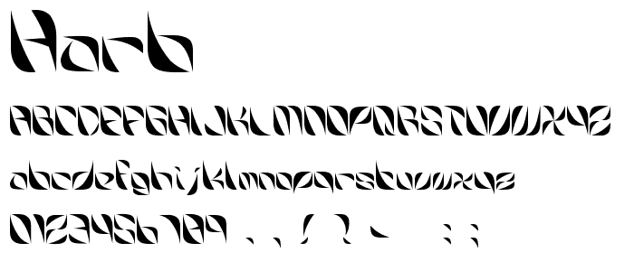 Harb font