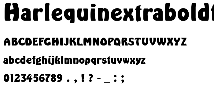 HarlequinExtraboldFLF font