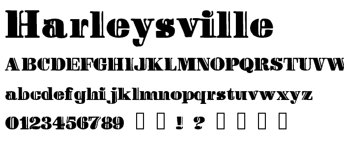 Harleysville font