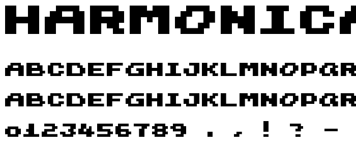 Harmonica font