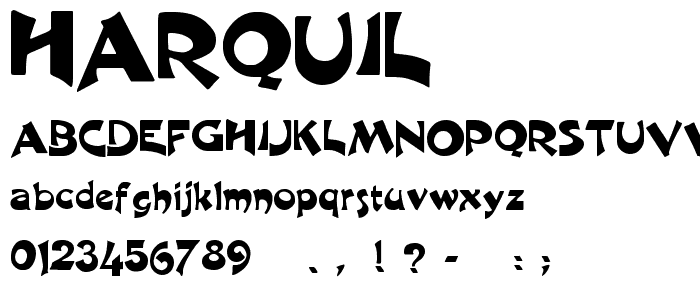 Harquil font
