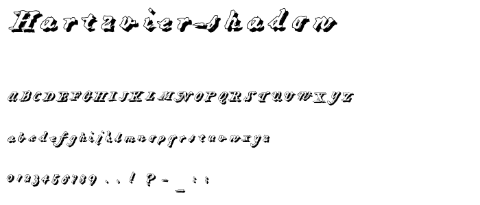 HartzVier-Shadow font