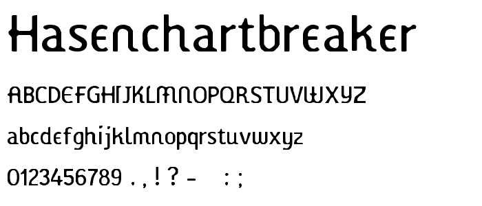 Hasenchartbreaker font