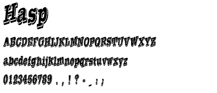 Hasp font