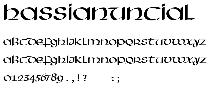 HassianUncial font