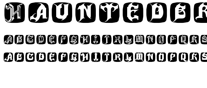 HauntedBricks font