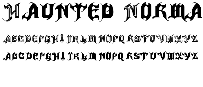 Haunted-Normal font