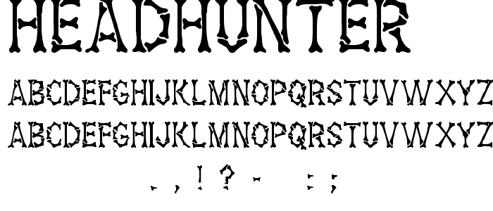 Headhunter font