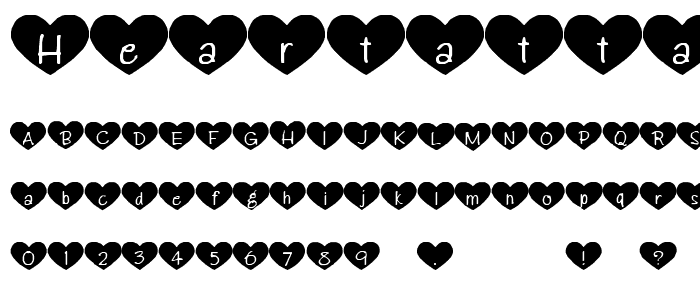 HeartAttack font