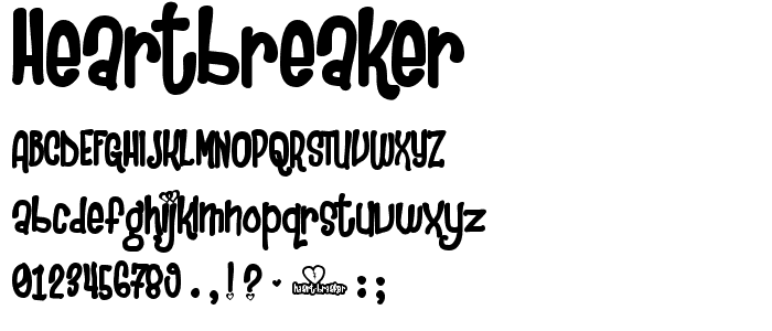 Heartbreaker font