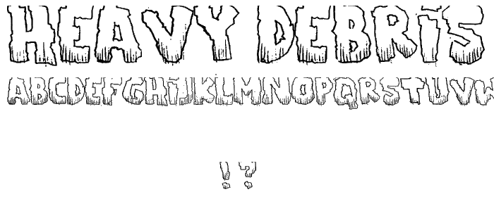 Heavy Debris font