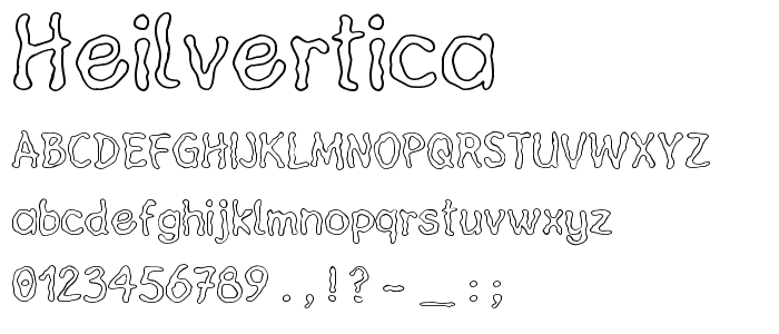 HeilVertica font