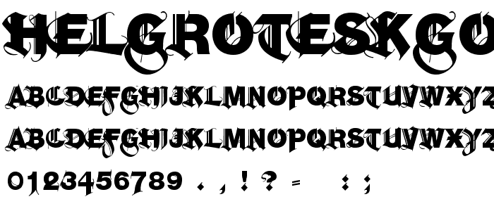 HelGroteskGothiq-Black font