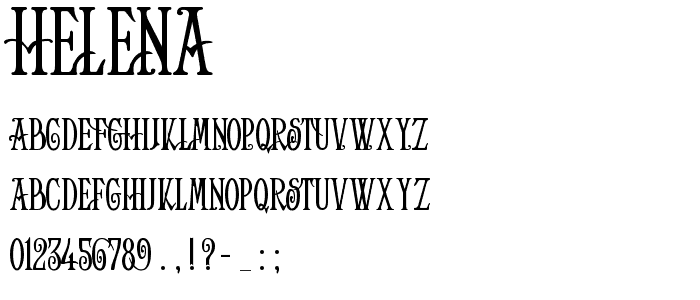 Helena font