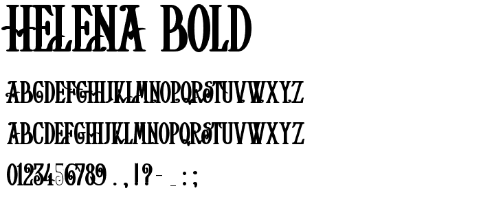 Helena-Bold font