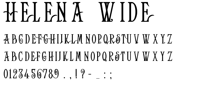 Helena-Wide font