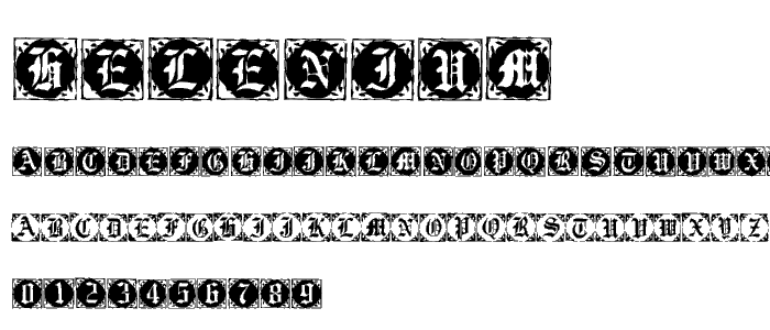 Helenium font