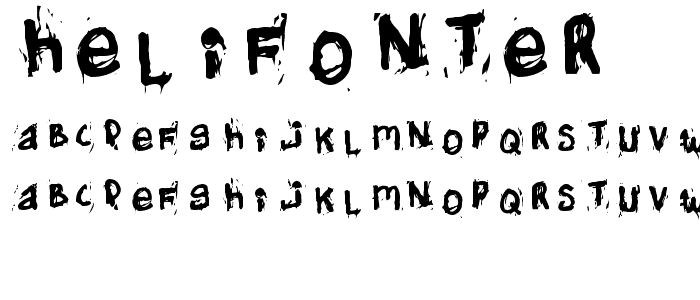 Helifonter font