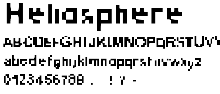 Heliosphere font